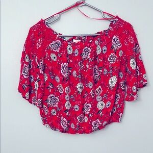 Floral crop top